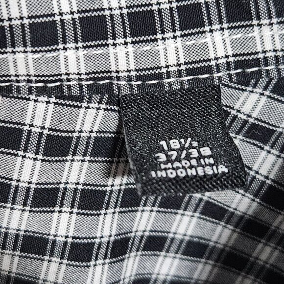 Shaquille ONeal Button Up Shirt Mens Size XL Tall Fit Cooling Stretch Plaid - Picture 5 of 6